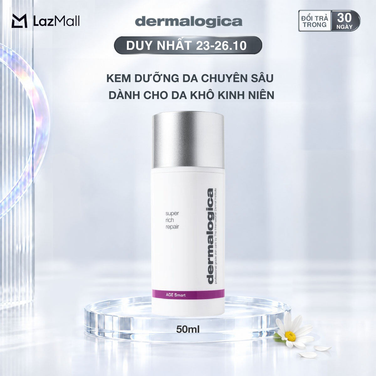 Kem dưỡng Dermalogica Super Rich Repair cấp ẩm chuyên sâu cho da lão hoá 50ml