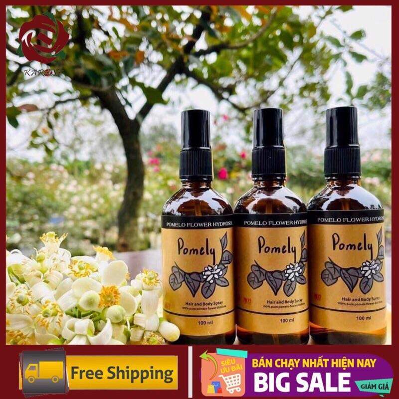 Combo 3 Chai Nước Cất Hoa Bưởi Pomely 100ml Dưỡng Tóc, Cân Bằng Da, Xịt Thơm Cơ Thể