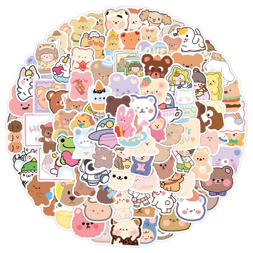 Set 20/50/100 hình dán sticker chống thấm nước M9