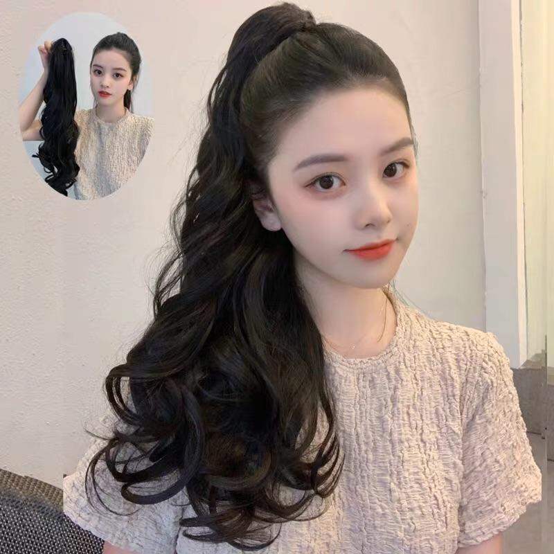 Tóc Giả Ngoạm Xoăn Dài, Đuôi Tóc Giả Cao Cấp Phong Cách Tiểu Thư Cho Nữ