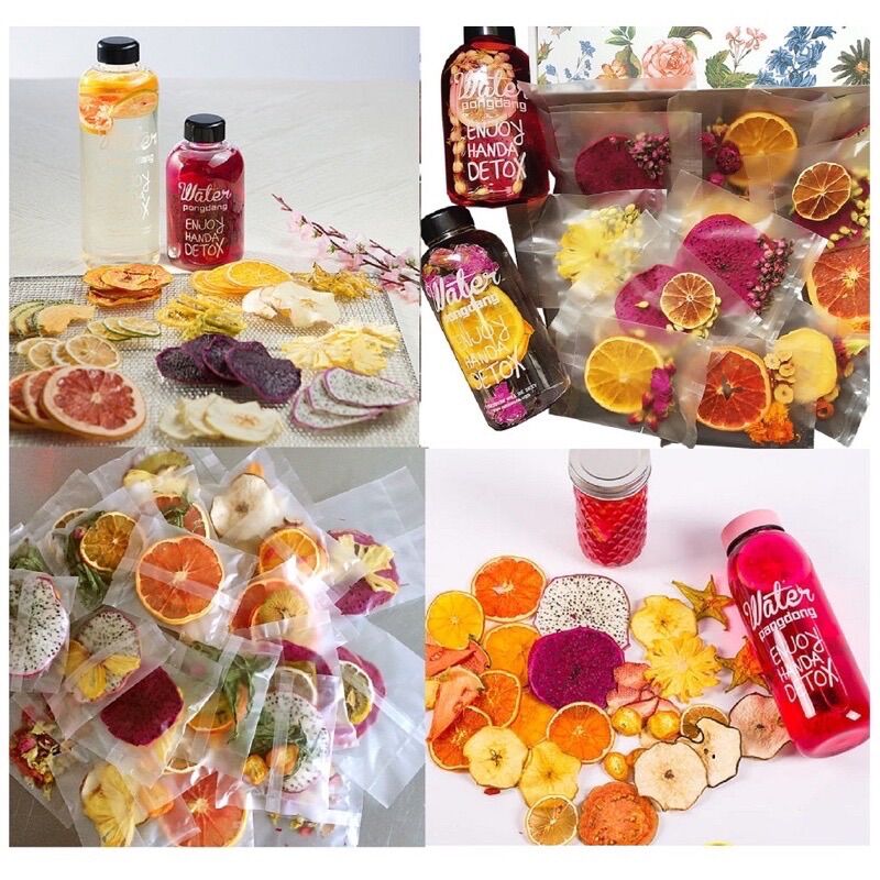 Set 30 gói trà detox hoa quả sấy khô đủ vị