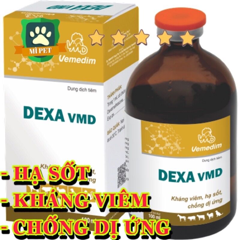 Dexa Vmd hạ sốt, kháng viêm, chống dị ứng cho heo, trâu, bò