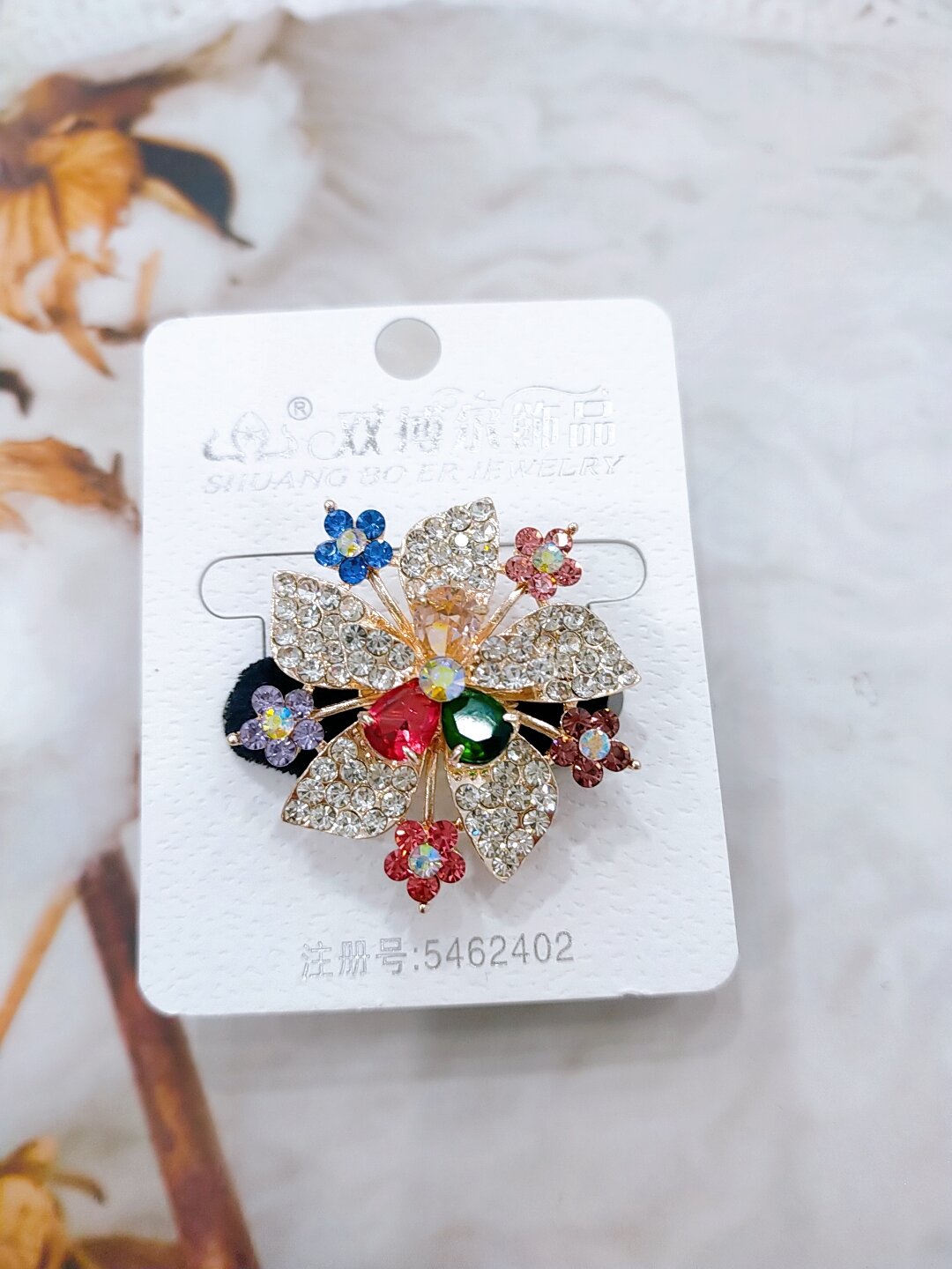 Cột tóc nhung đính đá cao cấp M2