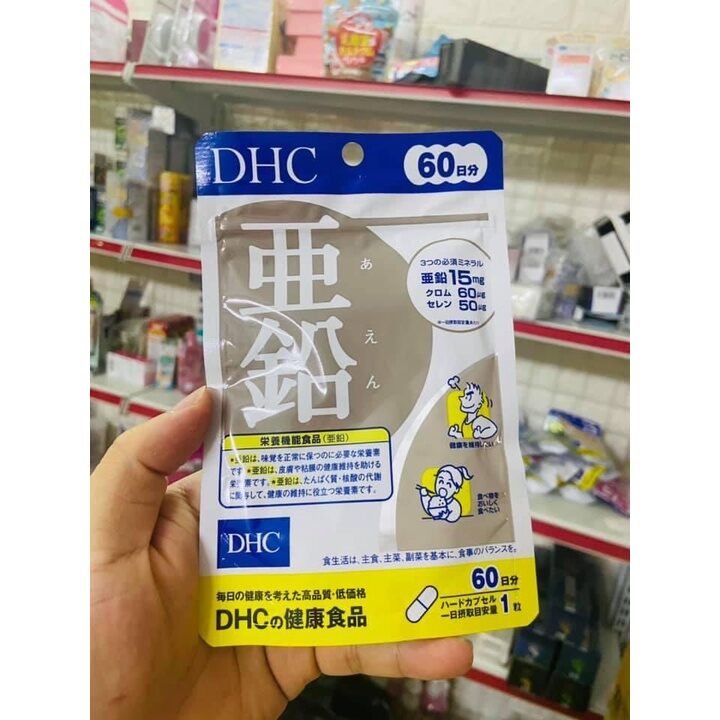 Viên uống bổ sung kẽm dhc nhật bản gói 60 ngày 60 viên