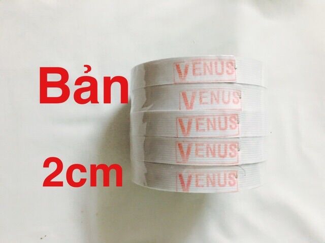 Chun quần 2cm thái venus bản 10m một cuộn