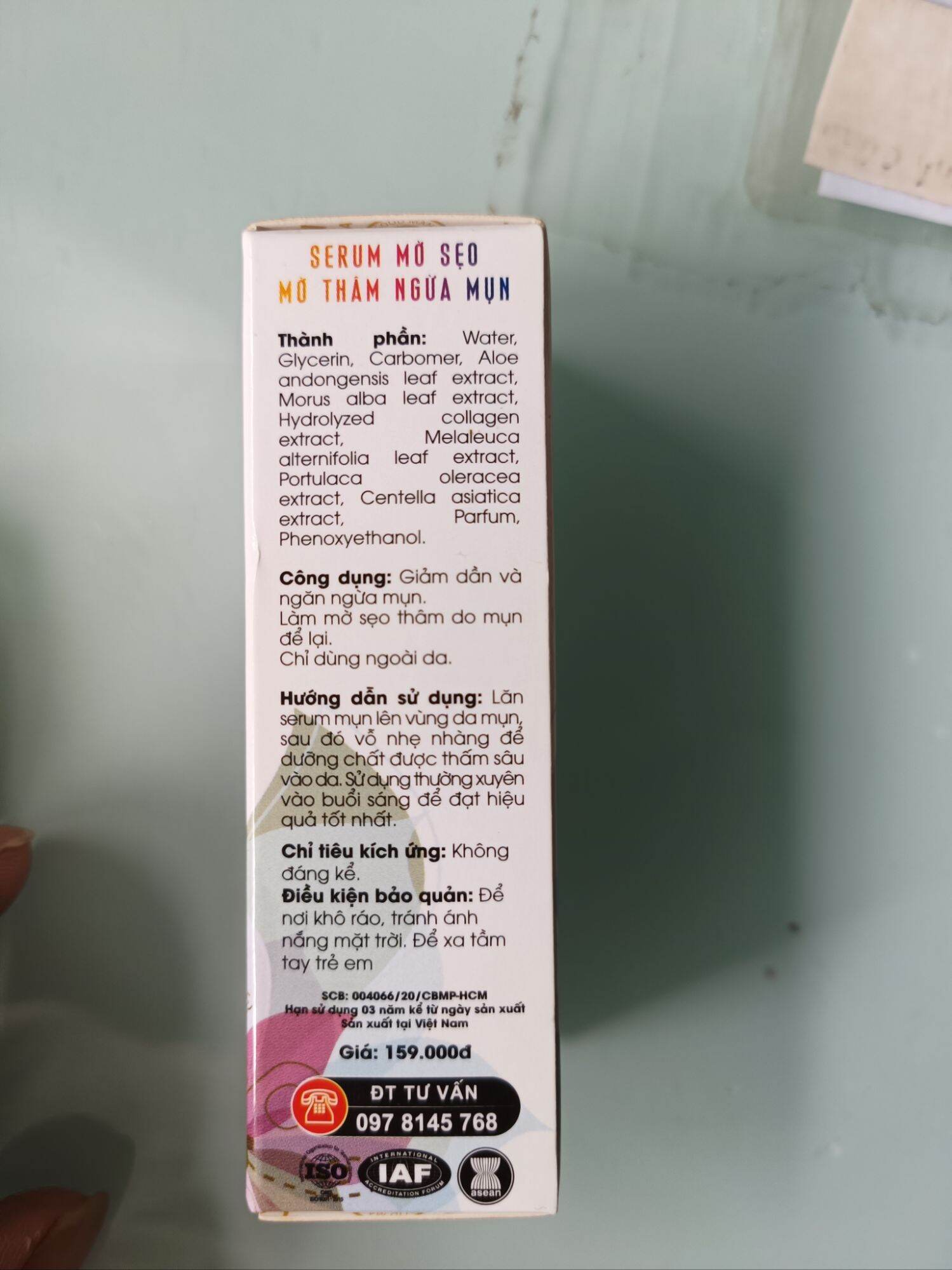 ANOSOFIA SERUM MỤN 10ML XÓA THÂM TRẮNG DA