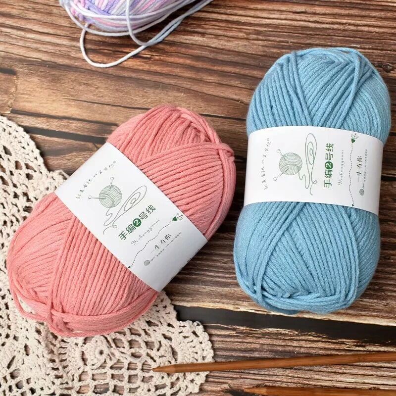 (100gr) - LEN YAOH WOOL 3MM - LEN SỢI THỰC VẬT MỀM MỊN - THÍCH HỢP ĐAN KHĂN
