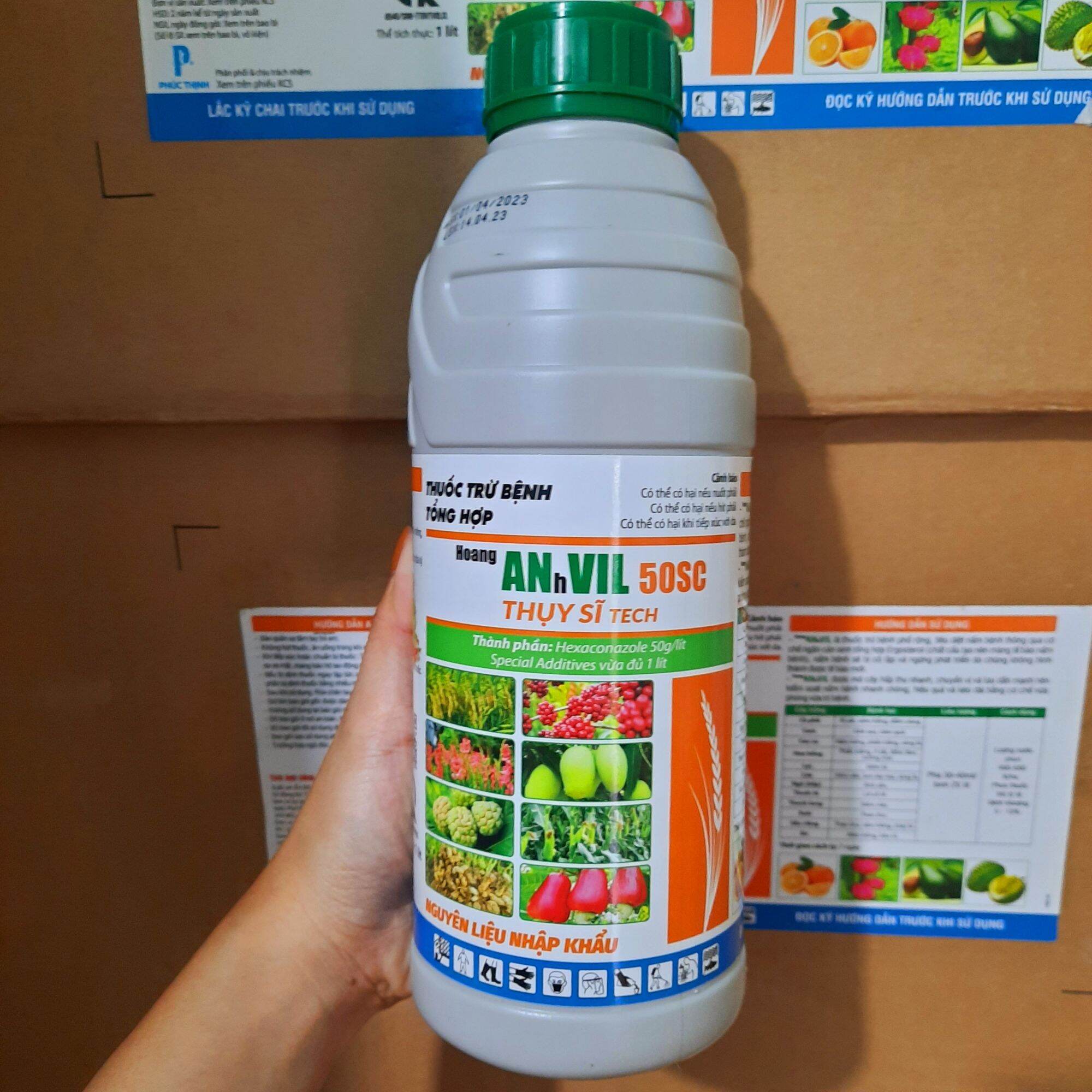 ANVIL 5SC THỤY SĨ hoạt chất HEXACONAZOLE chai 1 lít chuyên phòng trừ nấm bệnh cây trồng