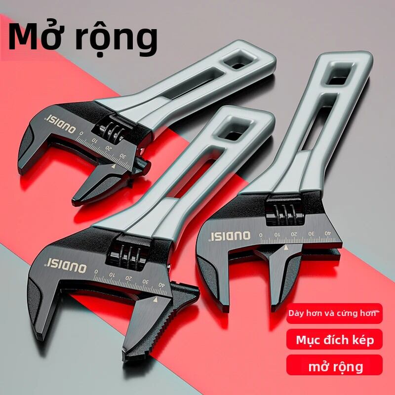 Cờ Lê Có Thể Điều Chỉnh Trọng Lượng Nhẹ 5/6/8 Inch, Miệng Mở Lớn, Tay Cầm Ngắn, Dụng Cụ Mini Đa Chức Năng Dùng Cho Ống Nước & Phòng Tắm