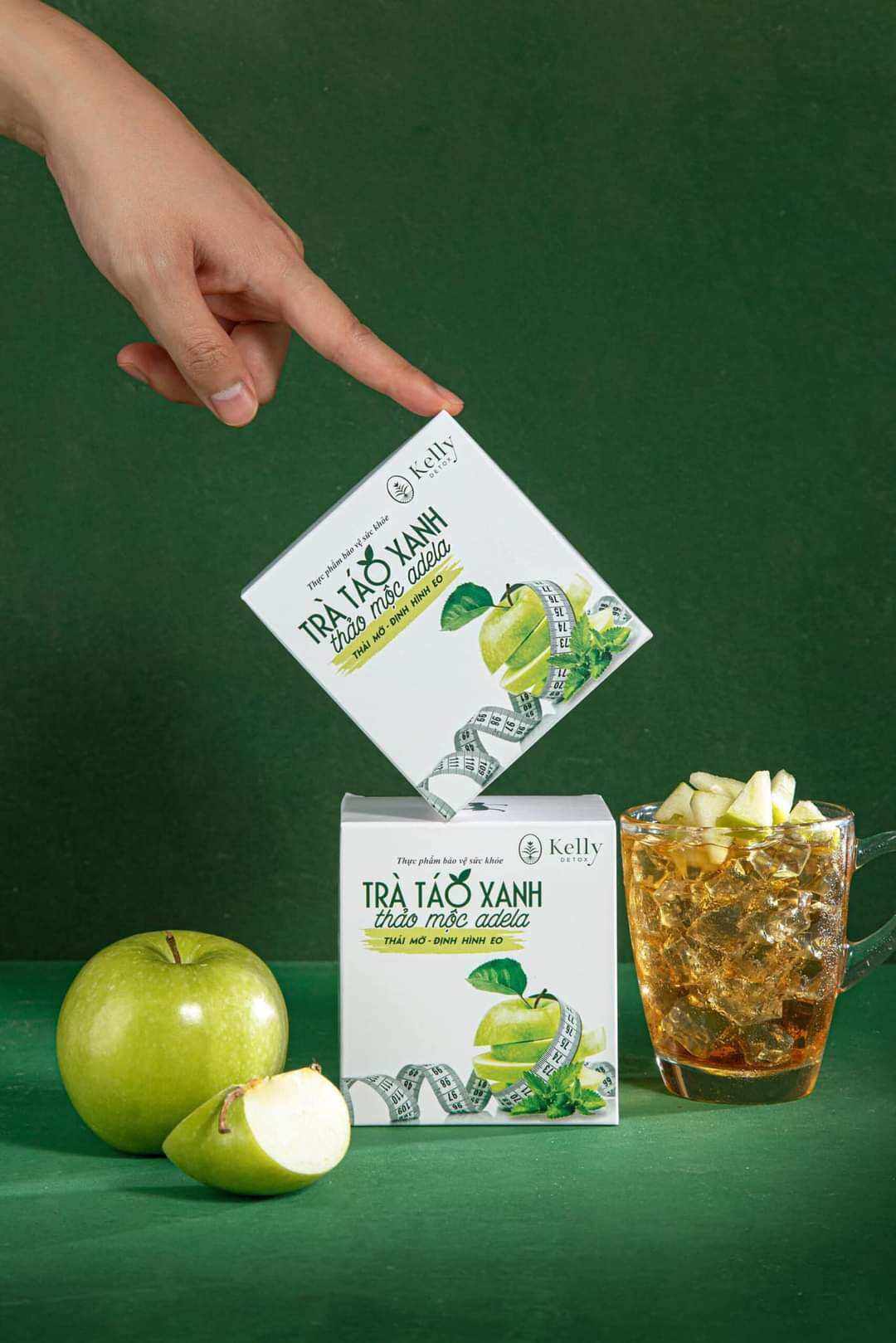 TRÀ GIẢM CÂN TÁO XANH KELLY