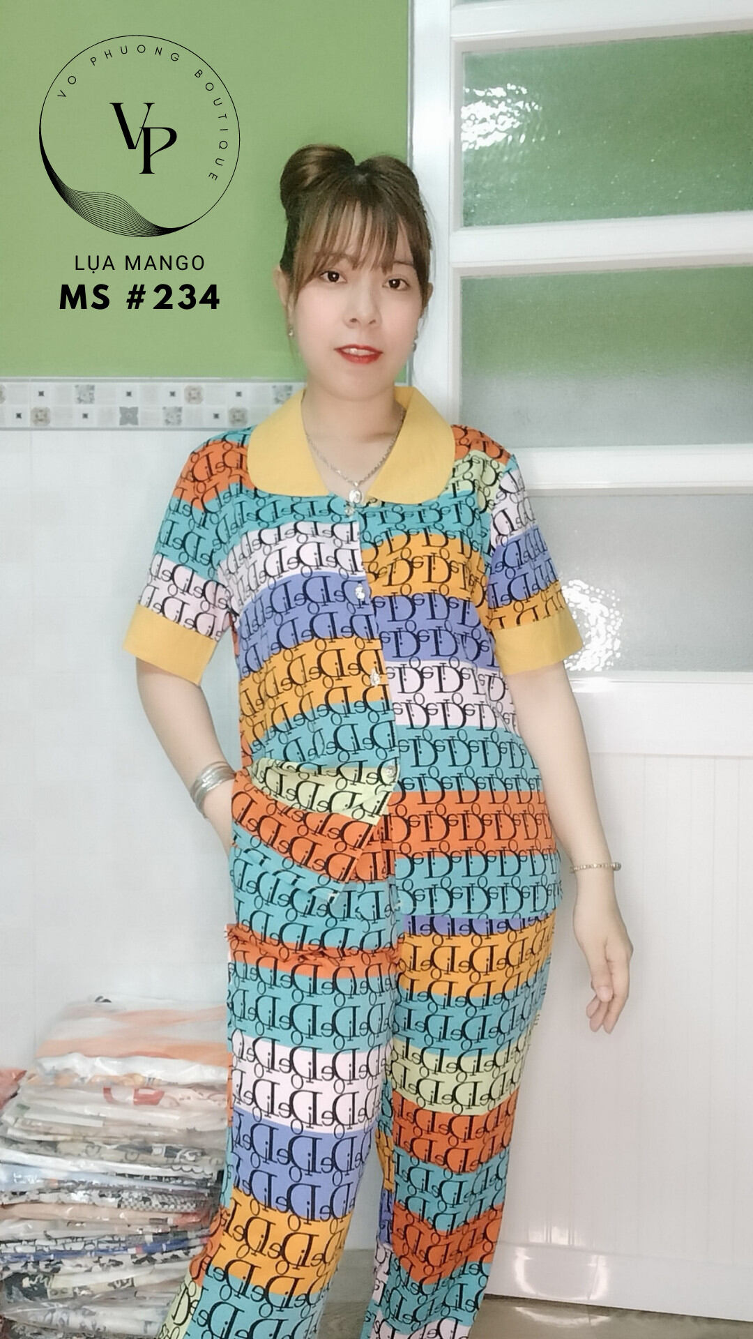 Pizama nữ lụa Mango cao cấp freesize 40-60kg