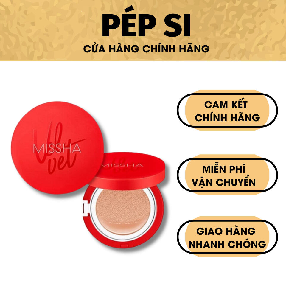 Phấn nước Missha đỏ - Phấn nước Missha hồng