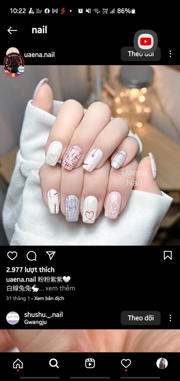 Combo nail của khách