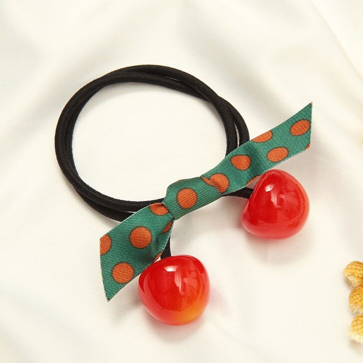 Dây Buộc Tóc Quả Cherry Phong Cách Hàn Quốc dễ thương