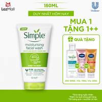 Sữa rửa mặt Simple sạch sâu hiệu quả - cho da thường 150ml [CHÍNH HÃNG ĐỘC QUYỀN] [DIỆN MẠO MỚI]