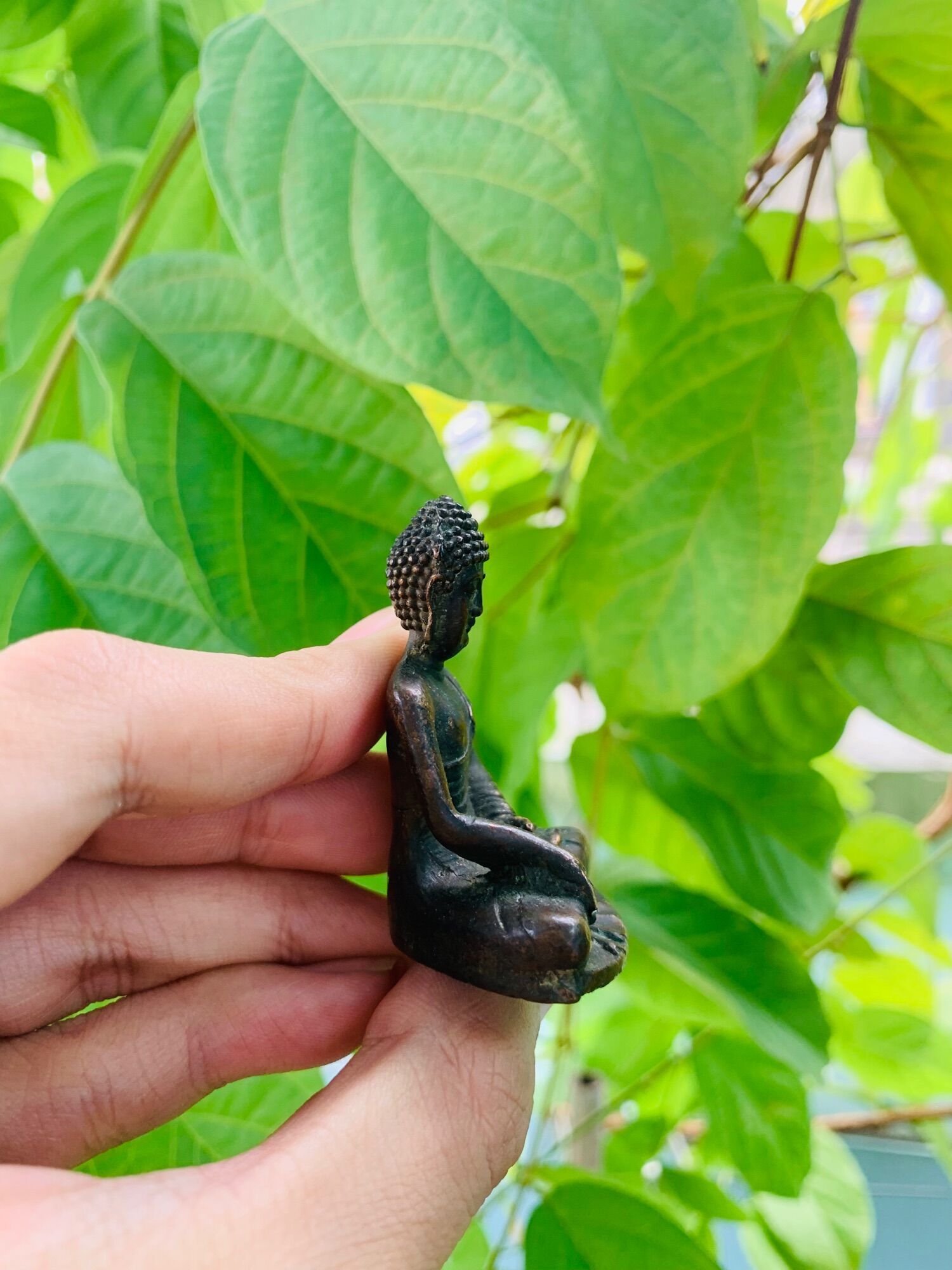 Tượng đồng đỏ giả cổ phật thích ca mâu ni