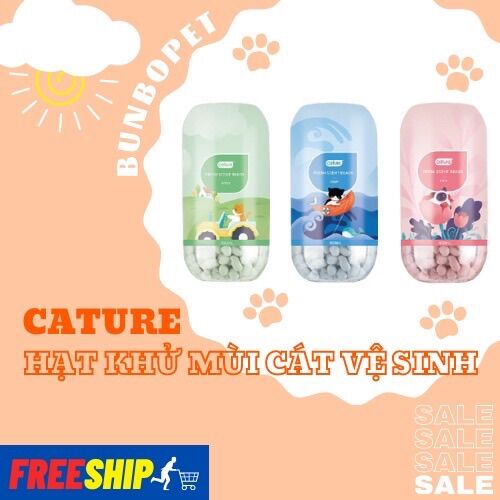 Viên thơm Cature cho mèo - Hạt khử mùi cát vệ sinh