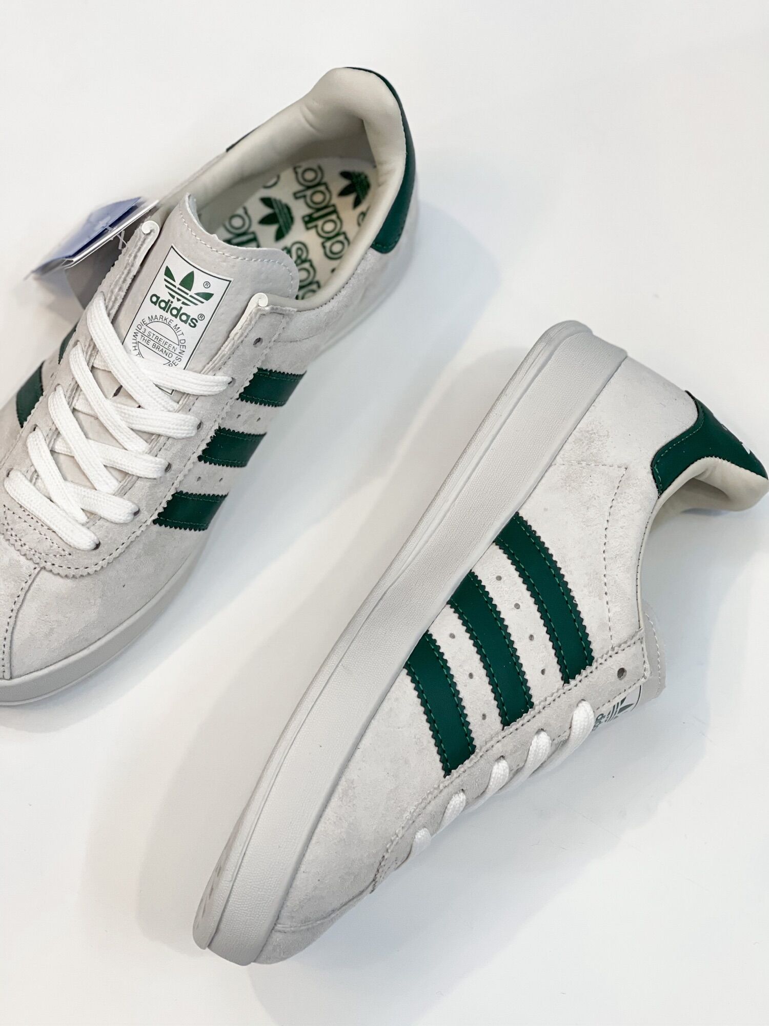 [HCM]Giày Sneakers nam da lộn mới êm bền nhẹ thời trang (Xám xanh)