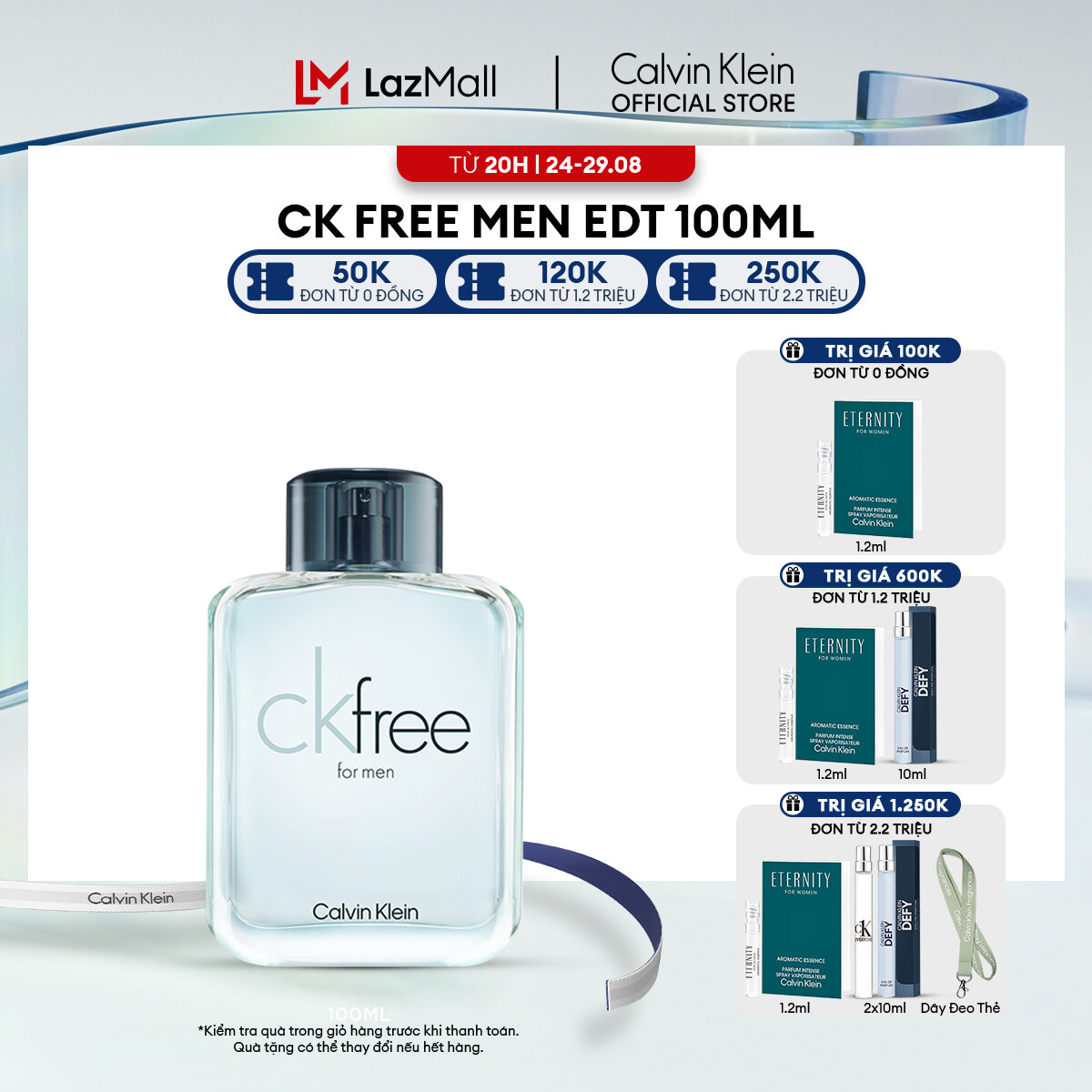 Nước hoa nam calvin klein ck free edt 100ml