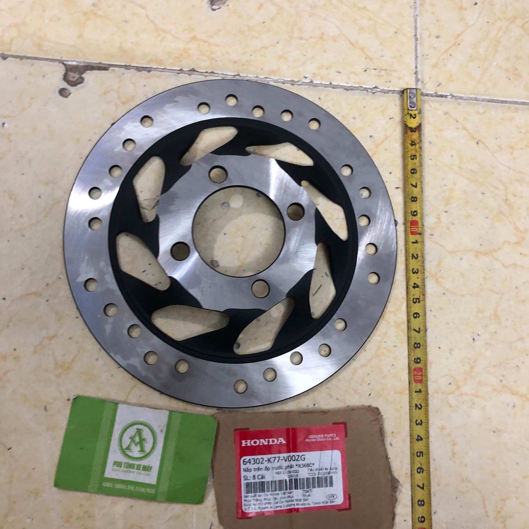 Dĩa thắng trước xe máy Wave Rs 4 lỗ lõm