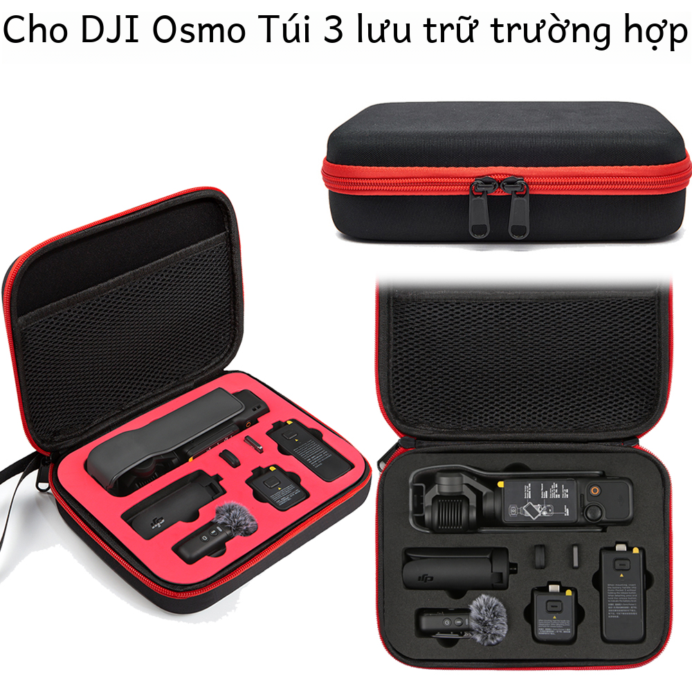 Dji Osmo Pocket 3 Đa Năng Di Động Hộp Đựng Chống Nước Cầm Tay Gimbal Túi Phụ Kiện Polyester Mềm Pos