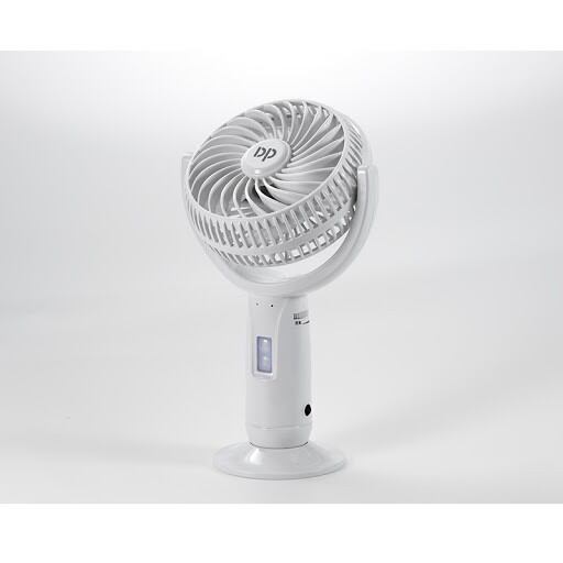 Quạt sạc mini cầm tay DP-7606 kèm pin.
