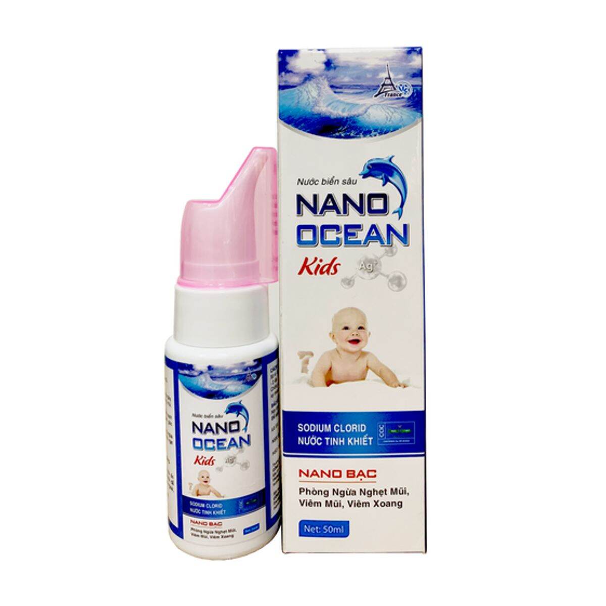 Nước muối biển sâu ocean kids - tháp effiel