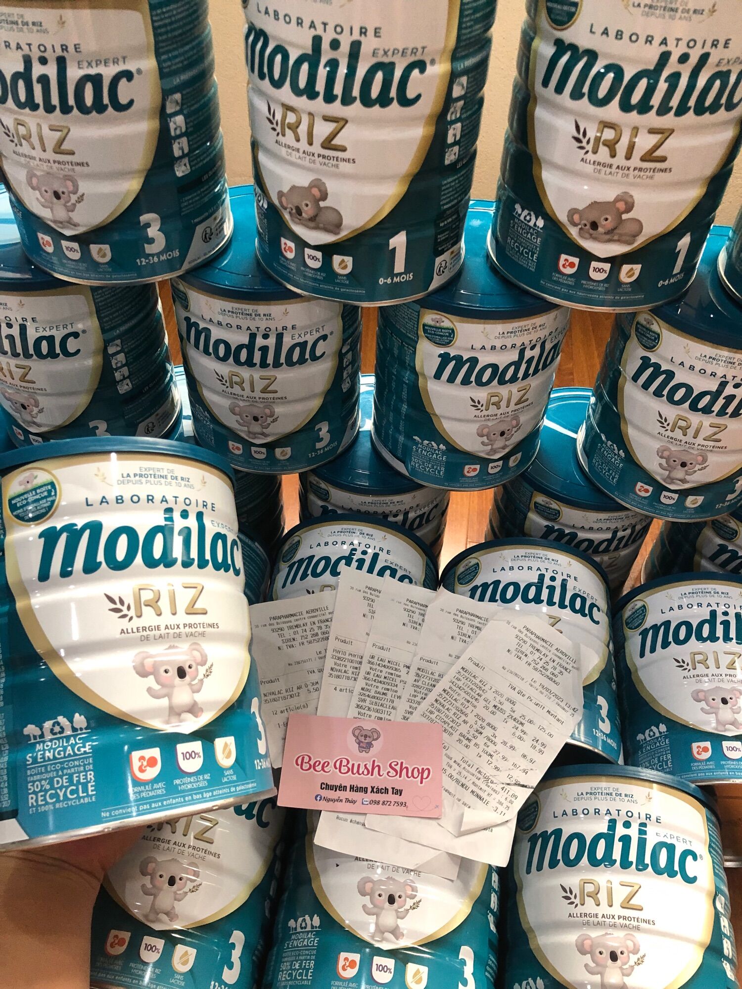 Sữa Modilac Expert Riz cho bé dị ứng đạm sữa bò Pháp 800g
