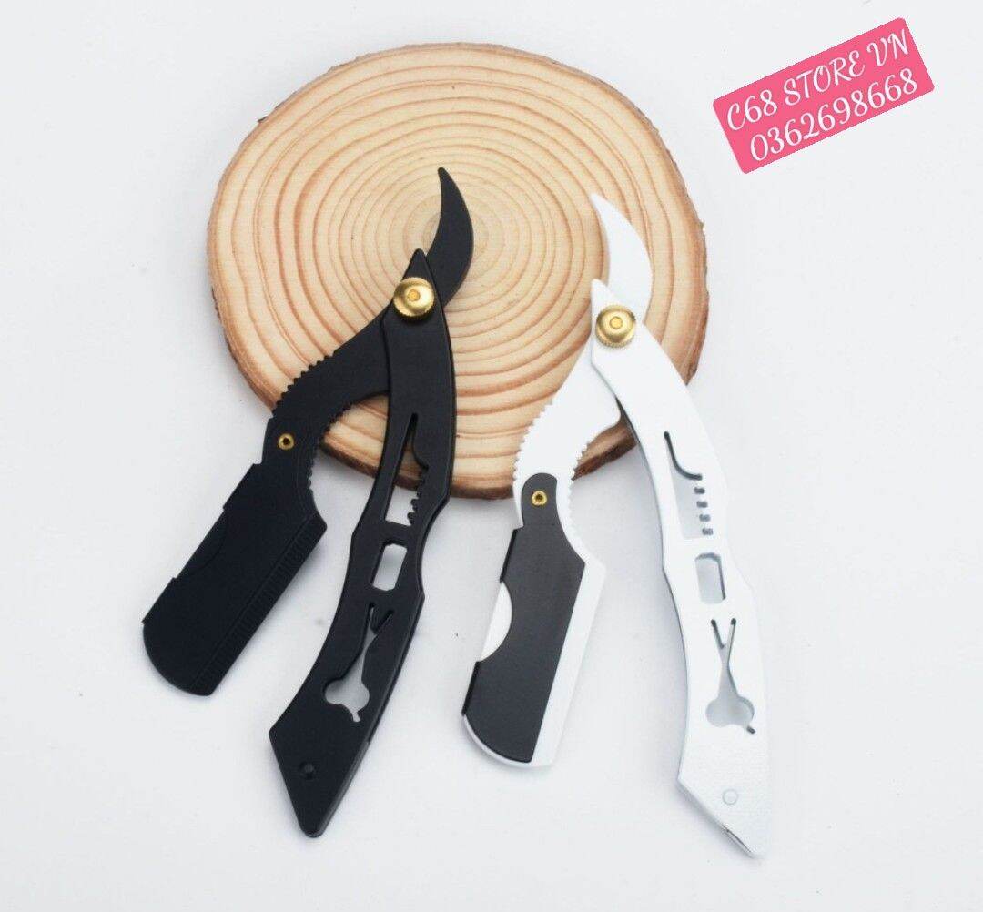Cán dao cạo họa tiết Barber cổ điển