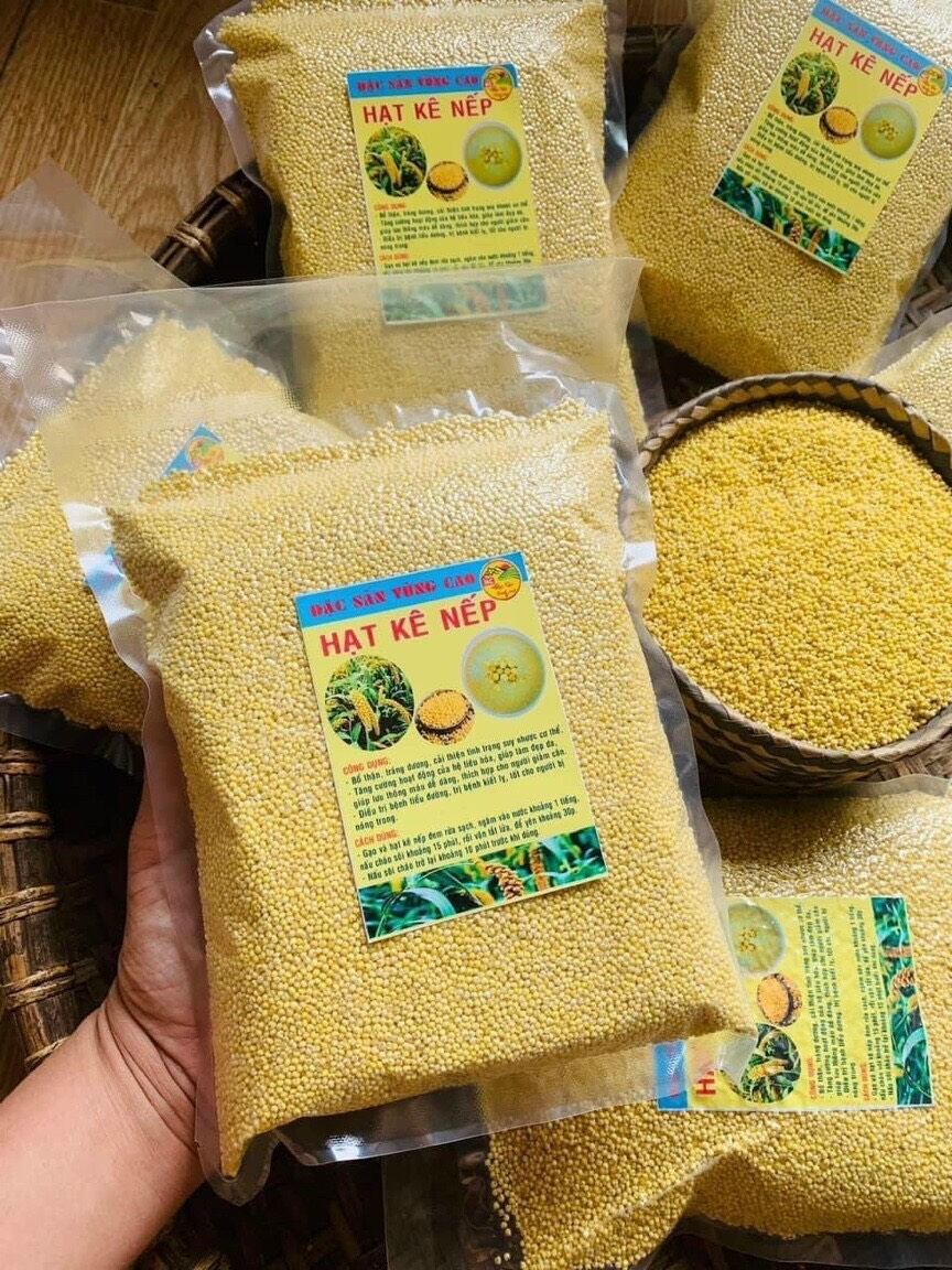 Hạt kê nếp vàng Tây Bắc đã tách vỏ