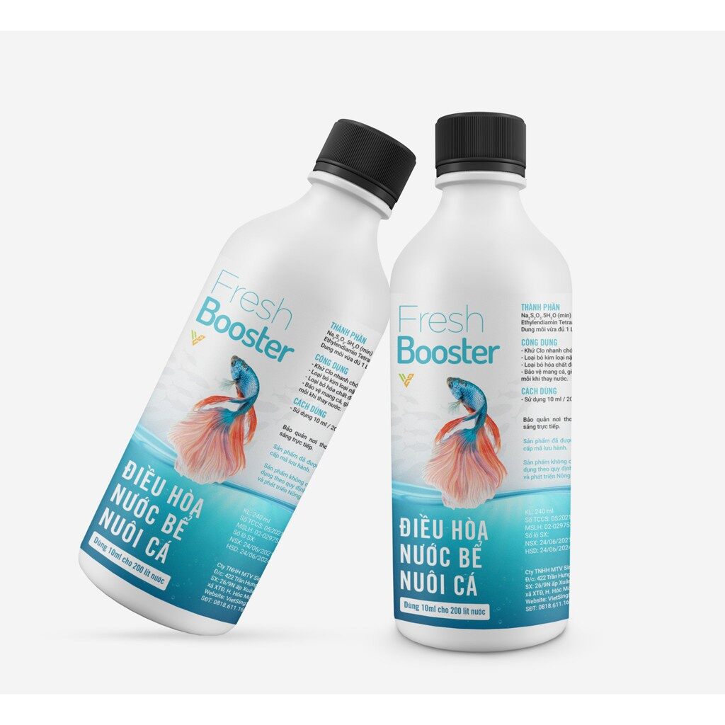 Fresh booter 100ml - Chuyên khử Clo cho nước máy nuôi cá cảnh - Mr Fish
