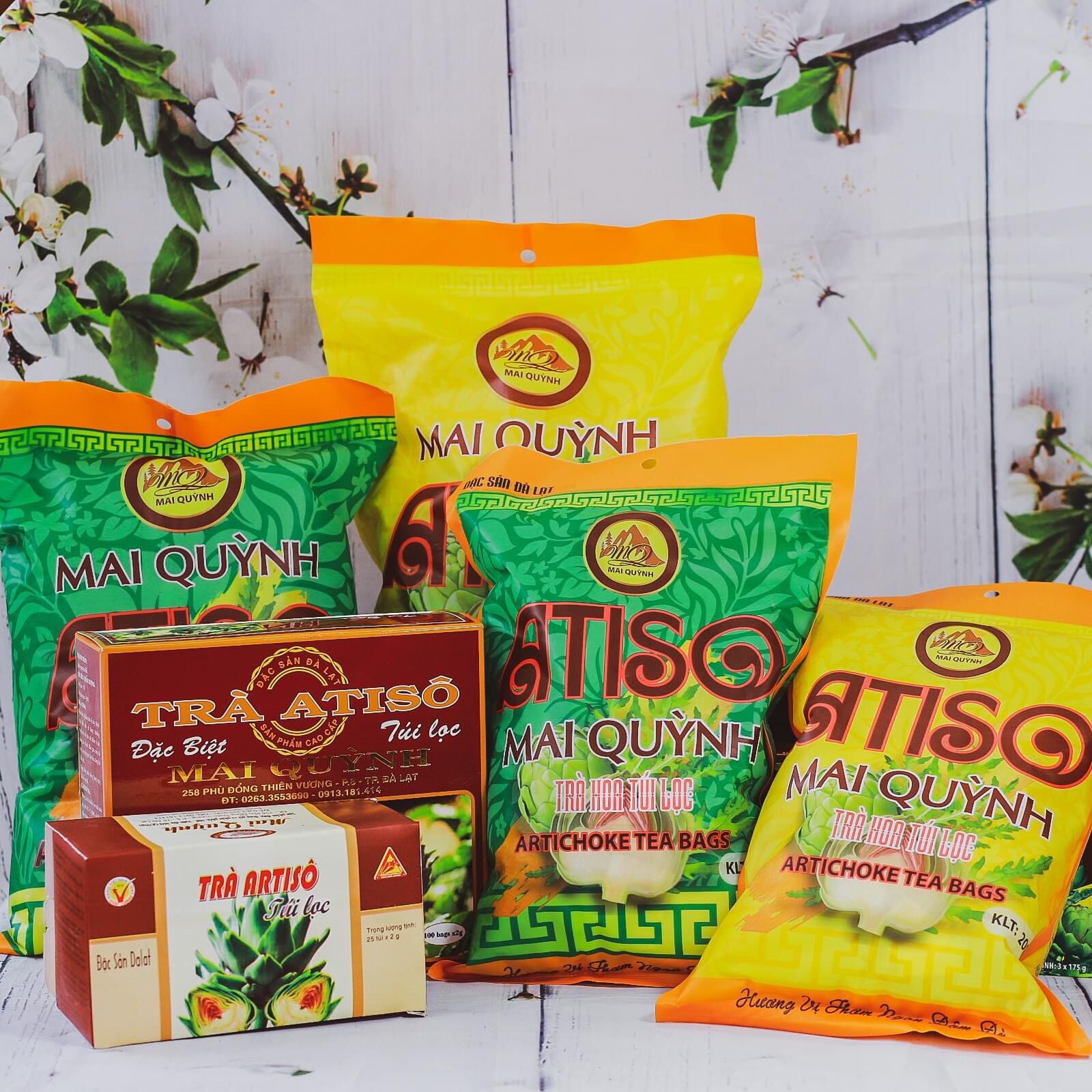 TRÀ ATISO TÚI LOC ĐẶC SẢN ĐÀ LẠT 100 túi (250gr)