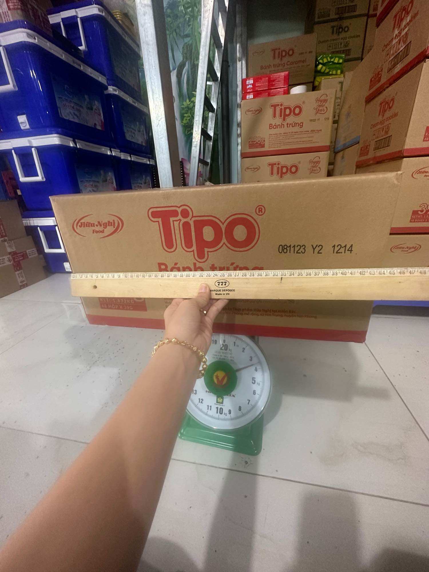 GIÁ SỈ THÙNG BÁNH TIPO TRỨNG NƯỚNG 39GR