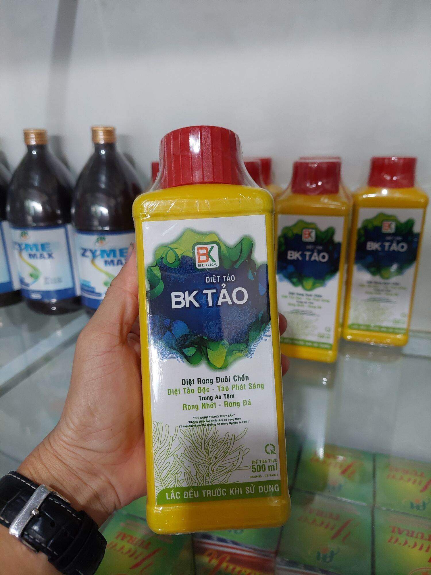 Diệt rong mền, rong đuôi chồn, rong đá, cắt tảo hại trong ao nuôi tôm cá