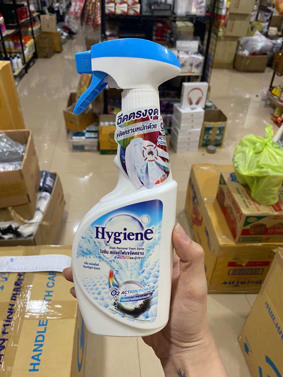 Xịt tẩy trắng quần áo hygiene thái lan