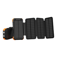 Năng Lượng Mặt Trời Di Động Cao Công Suất Tay Quay Không Dây Gập Được Power Bank