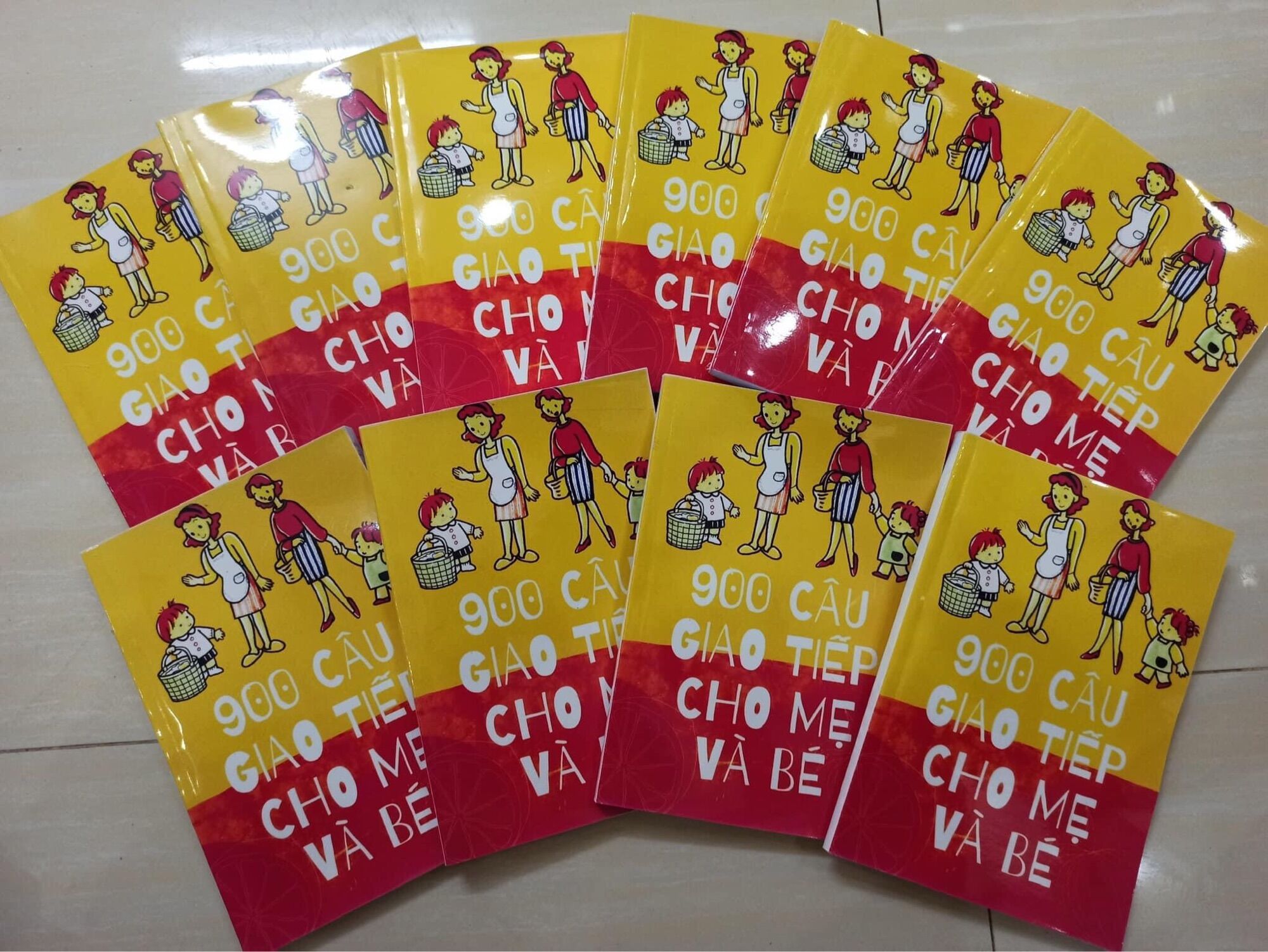 900 câu giao tiếp cho mẹ và bé - khổ A5- kèm link mp3