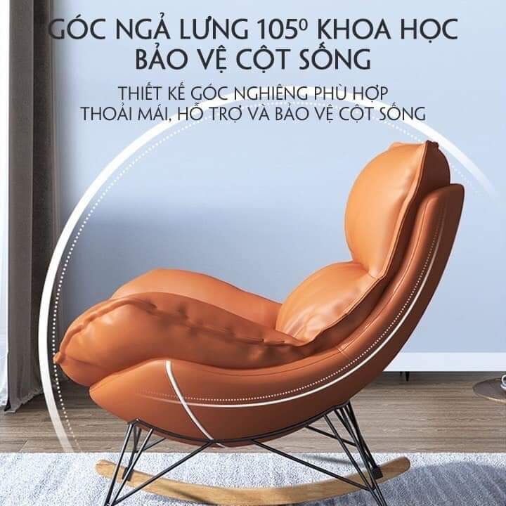 Ghế Bập Bênh Thư Giãn [ Tặng kèm Đôn Gác Chân