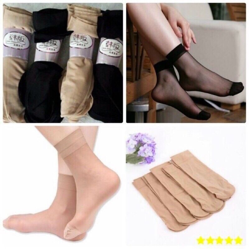 10 đôi tất/vớ da chân nữ