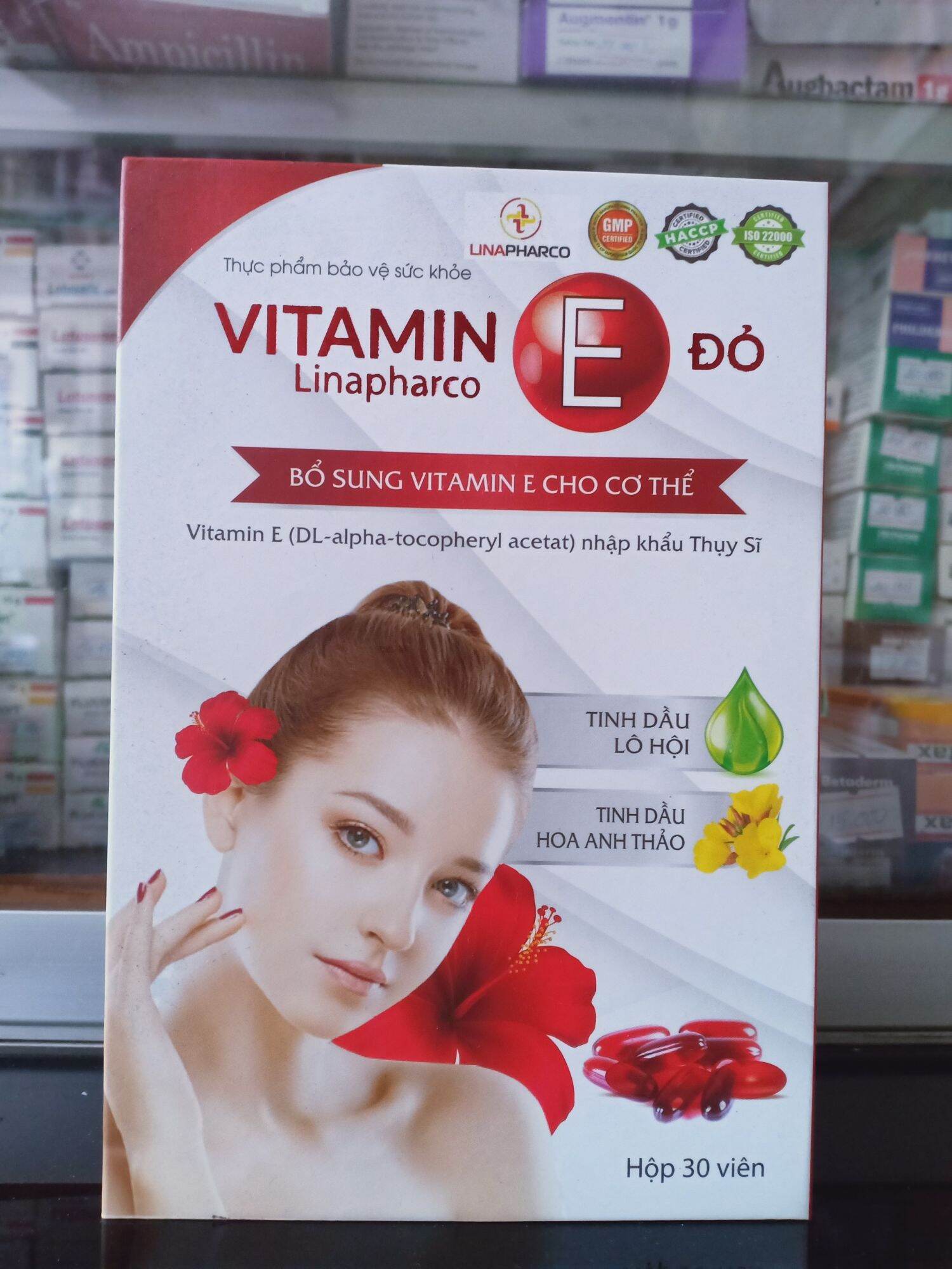 Vitamin E đỏ Oskin Hộp 30 viên