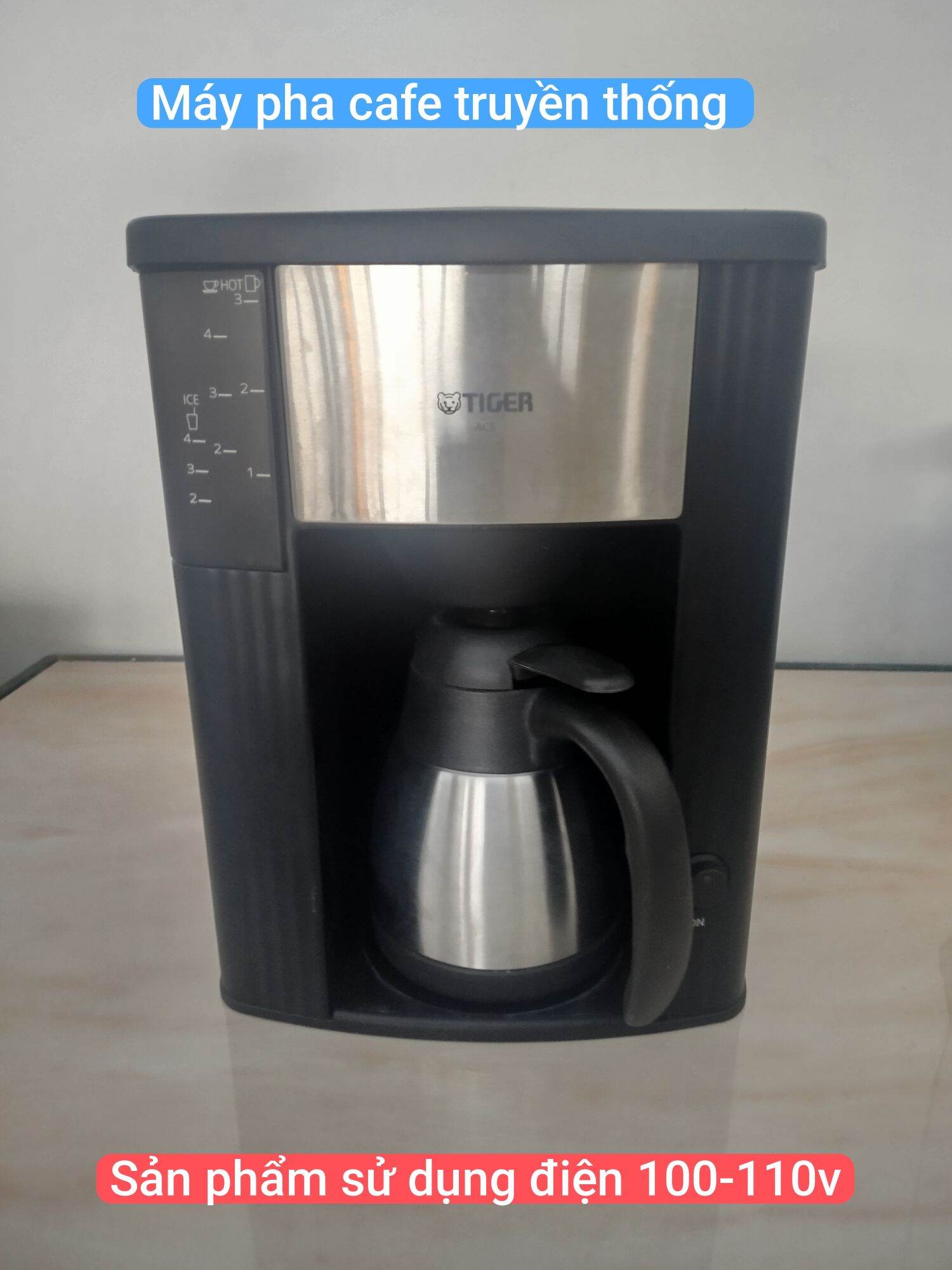 Máy pha cafe truyền thống TIGER ACS-A040, hàng si Nhật