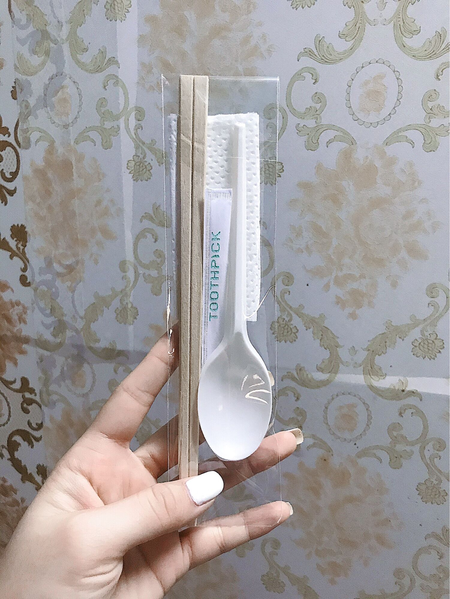 combo 50 bộ muỗng đũa dùng 1 lần