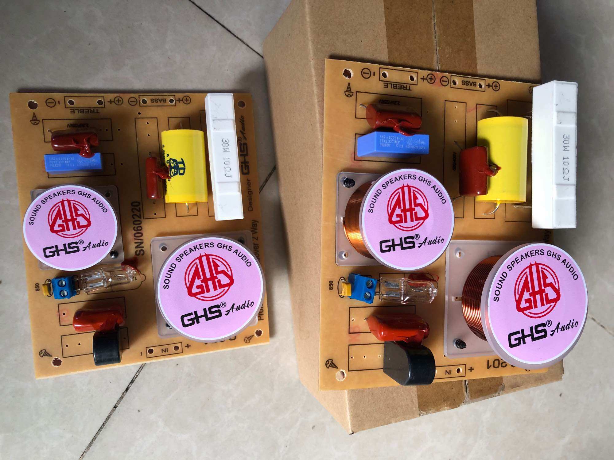 Mạch phân tần loa cao cấp GHS 2 way G201 (1 bass + 1 treble)