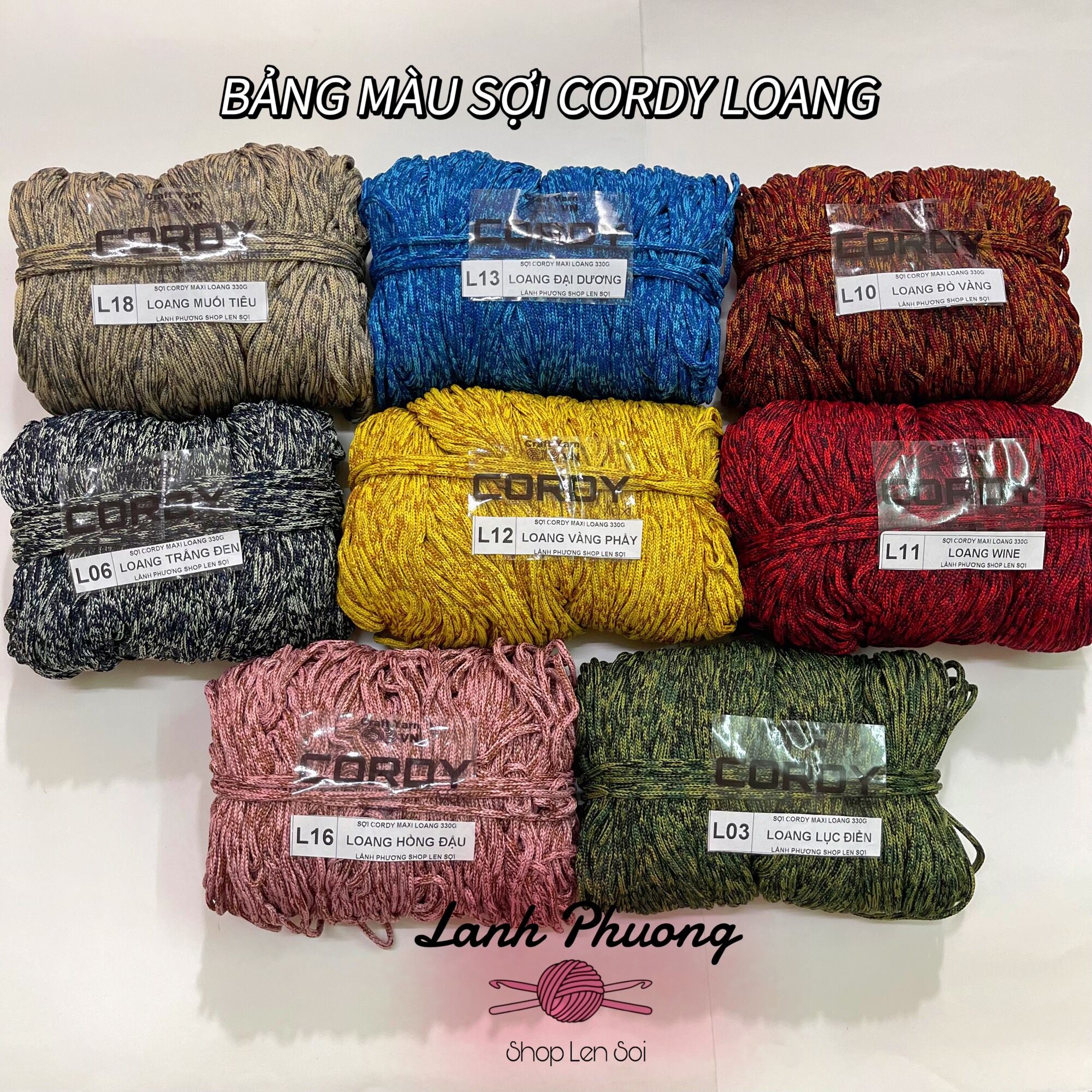 Sợi Cordy Maxi Loang 330g