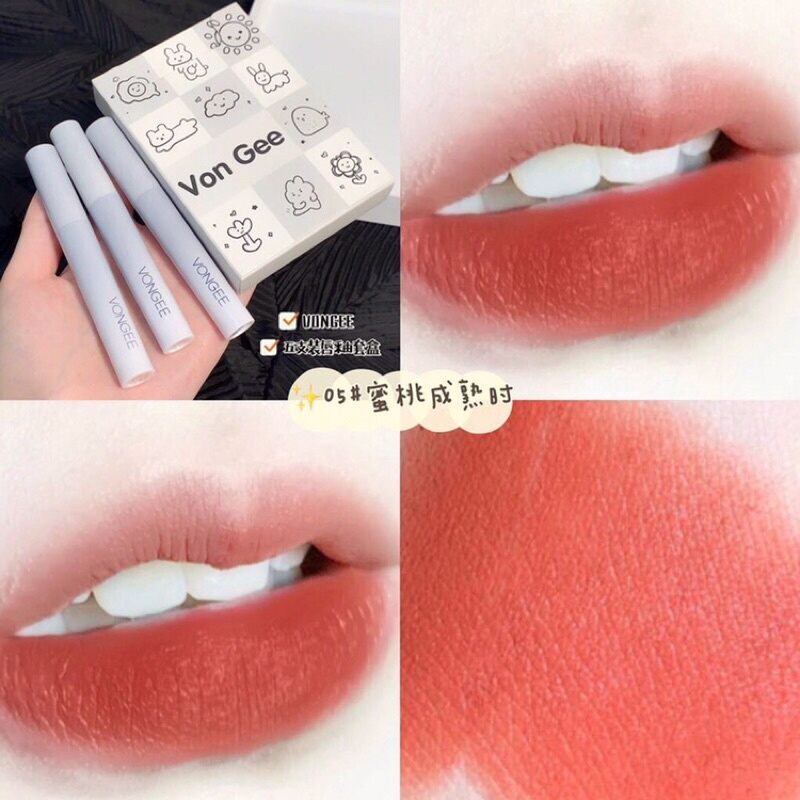 SET 5 CÂY SON KEM LÌ VONGEE HOẠT HÌNH