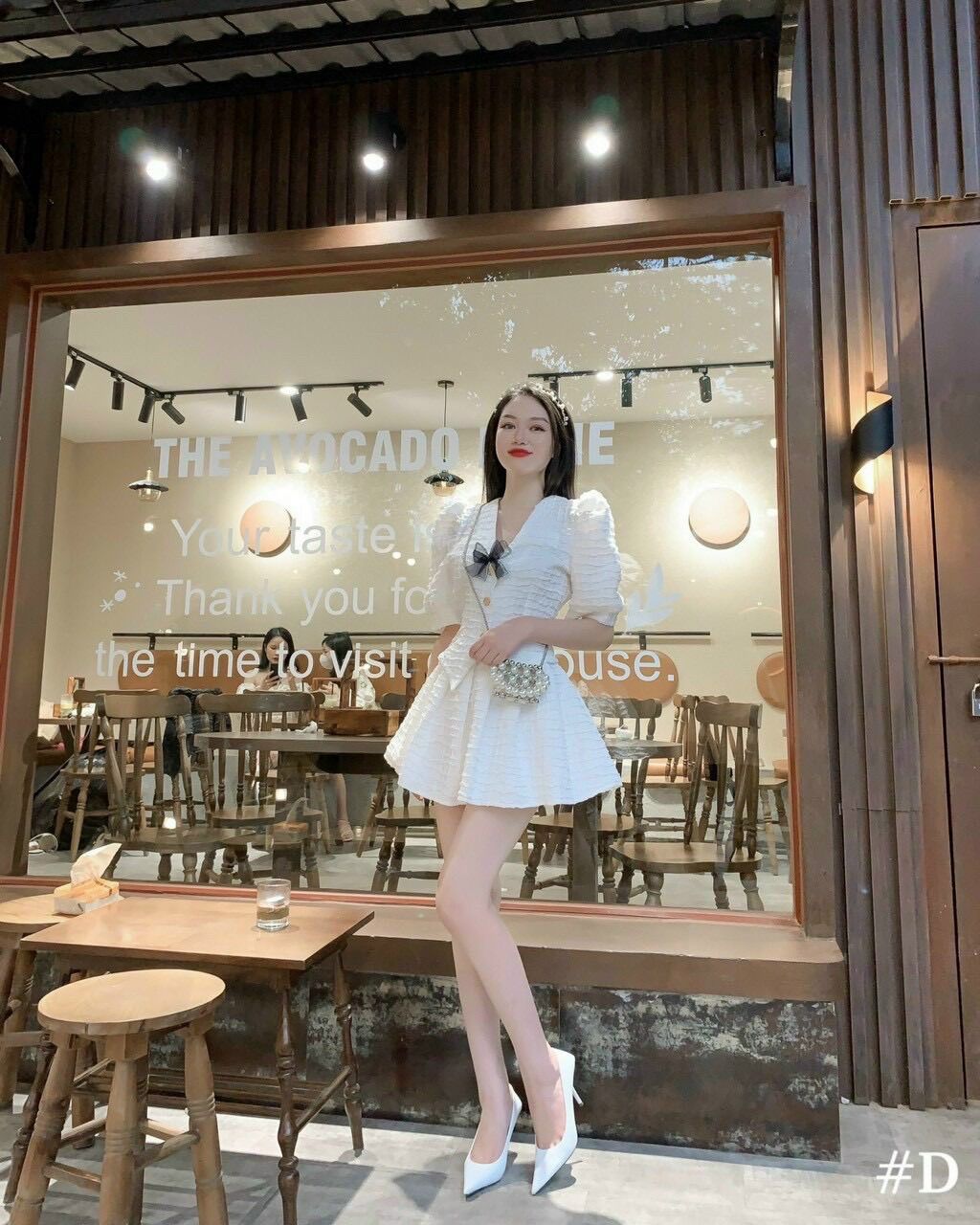 (SHOP TÁO ĐỎ BIGSIZE 50kg đến 90kg) set áo đính nơ chân váy tiểu thư