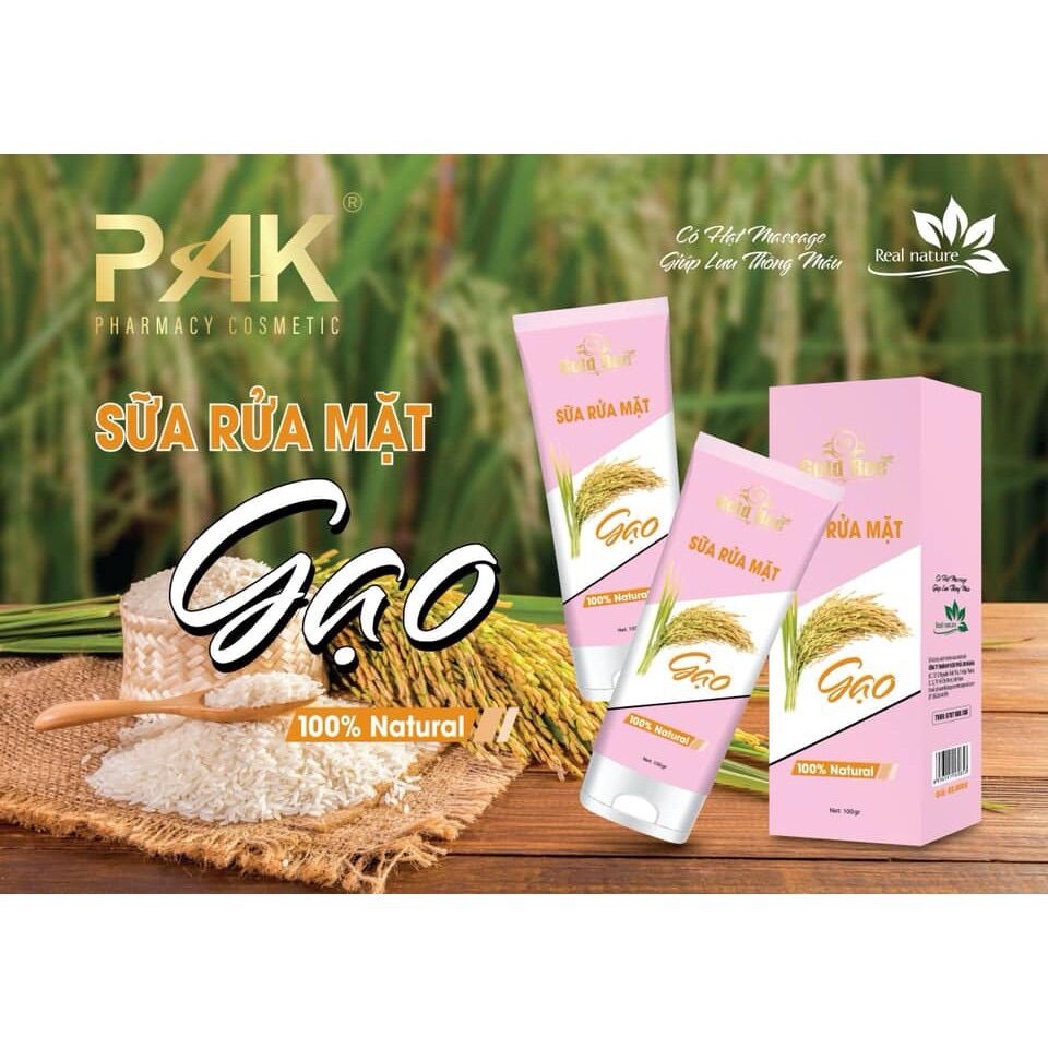 Sữa rửa mặt gạo gold bee