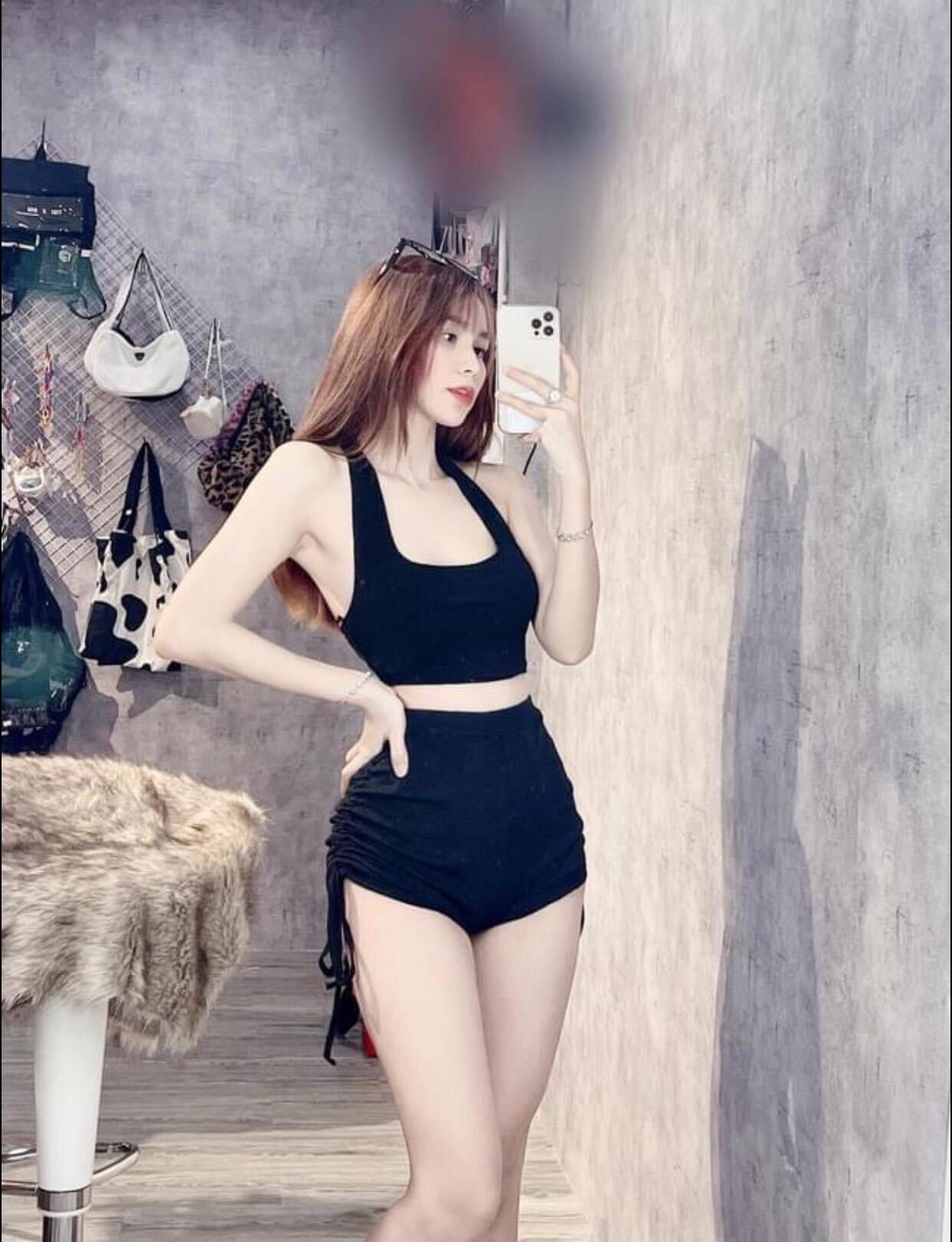 Set áo Yếm quần rút dây hai bên
