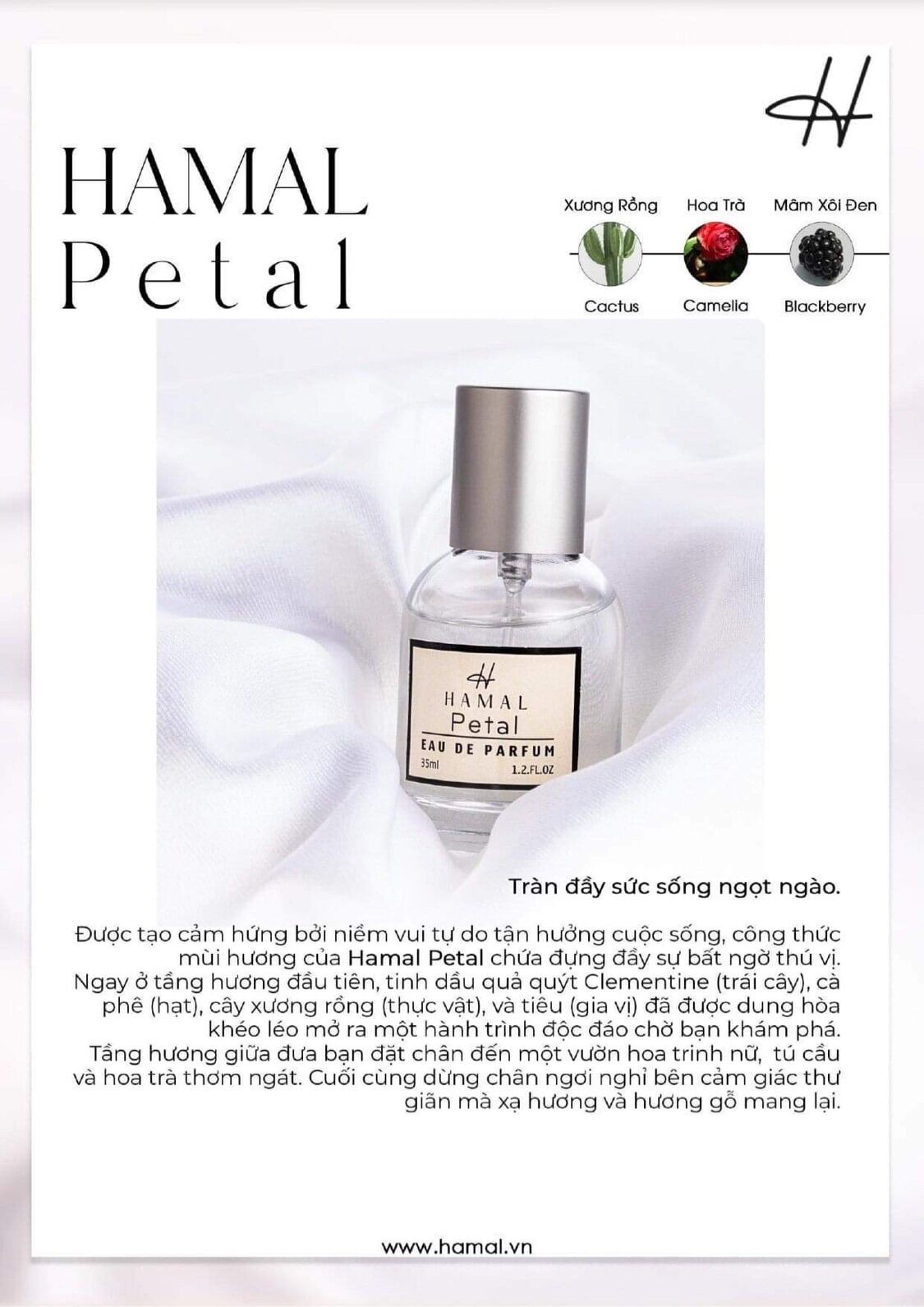 Nước hoa nữ Hamal Petal