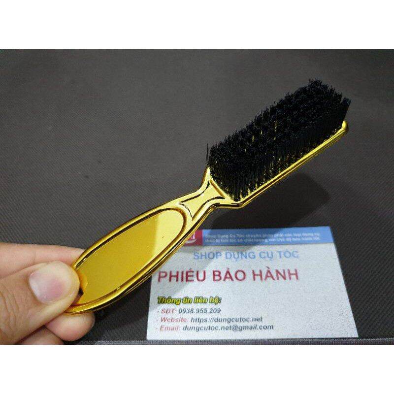 Phủi tóc nam chuyên fade gold lông mềm, chổi phủi tóc barber vàng 18k phủi sạch tóc.